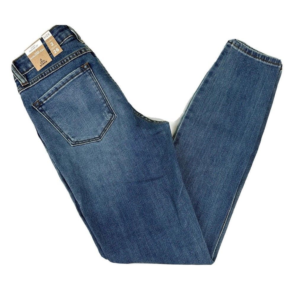 prAna Sienna Jean Skinny Stretch Denim Womens Size 2/26 Short Athleisure Outdoor - Picture 5 of 12